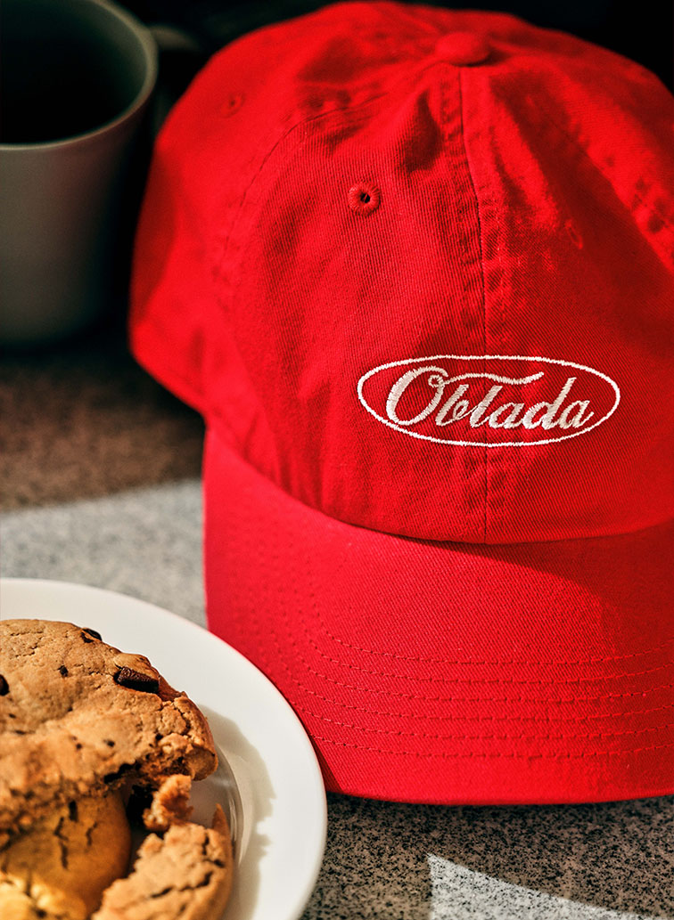 OVAL LOGO CAP 詳細画像 Red 3