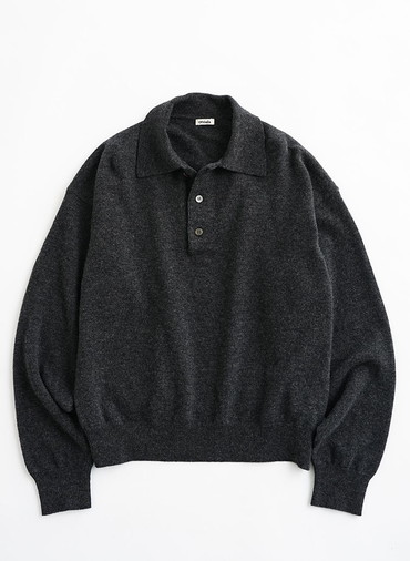 HENRY POLO KNIT 詳細画像 Charcoal Gray 1