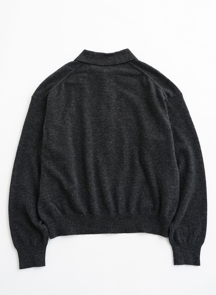 HENRY POLO KNIT 詳細画像 Charcoal Gray 2