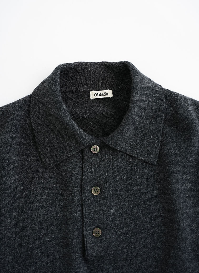 HENRY POLO KNIT 詳細画像 Charcoal Gray 3