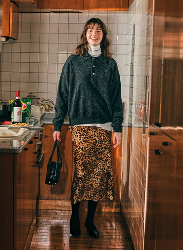 LEOPARD SKIRT 詳細画像 Brown 6