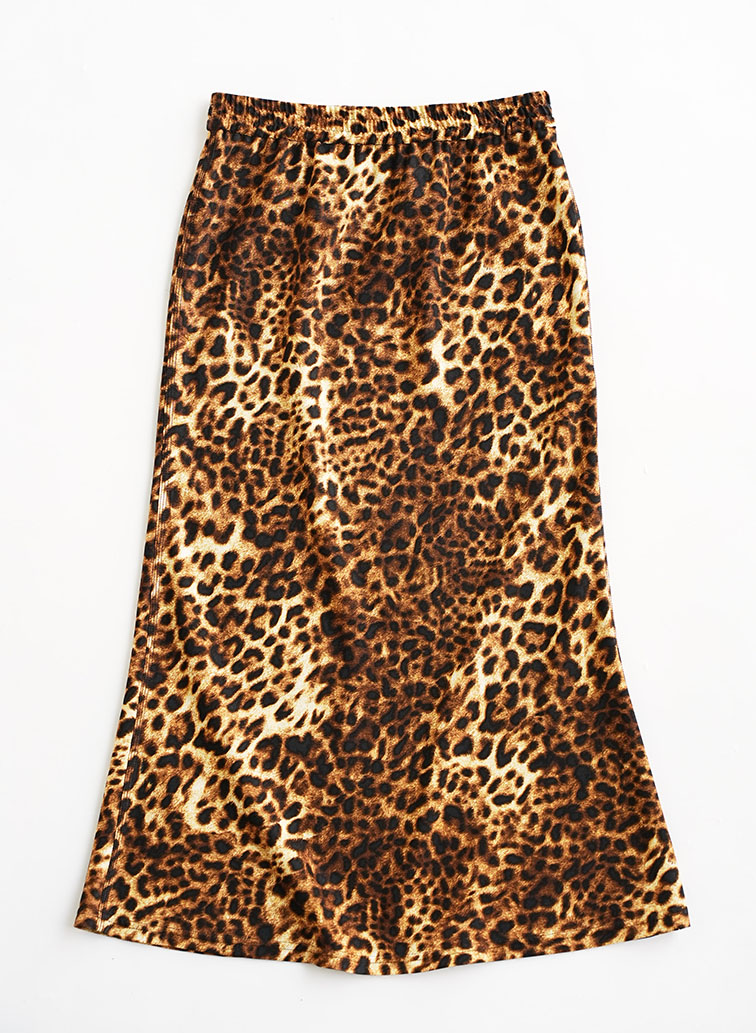 LEOPARD SKIRT 詳細画像 Brown 2