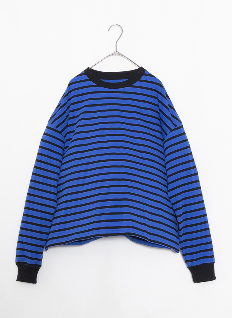 taco cotton ボーダーロングスリーブ 詳細画像 Navy 1