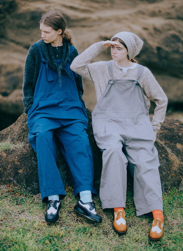 ガーメントダイクロスバックオーバーオール 詳細画像 Gray 10