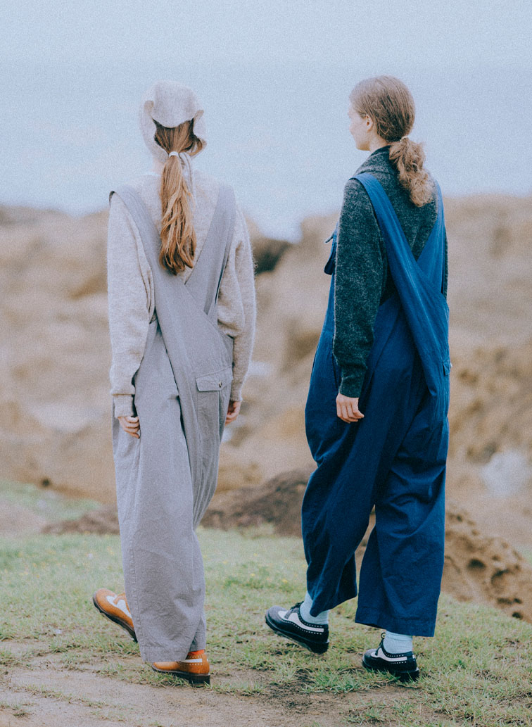 ガーメントダイクロスバックオーバーオール 詳細画像 Gray 8