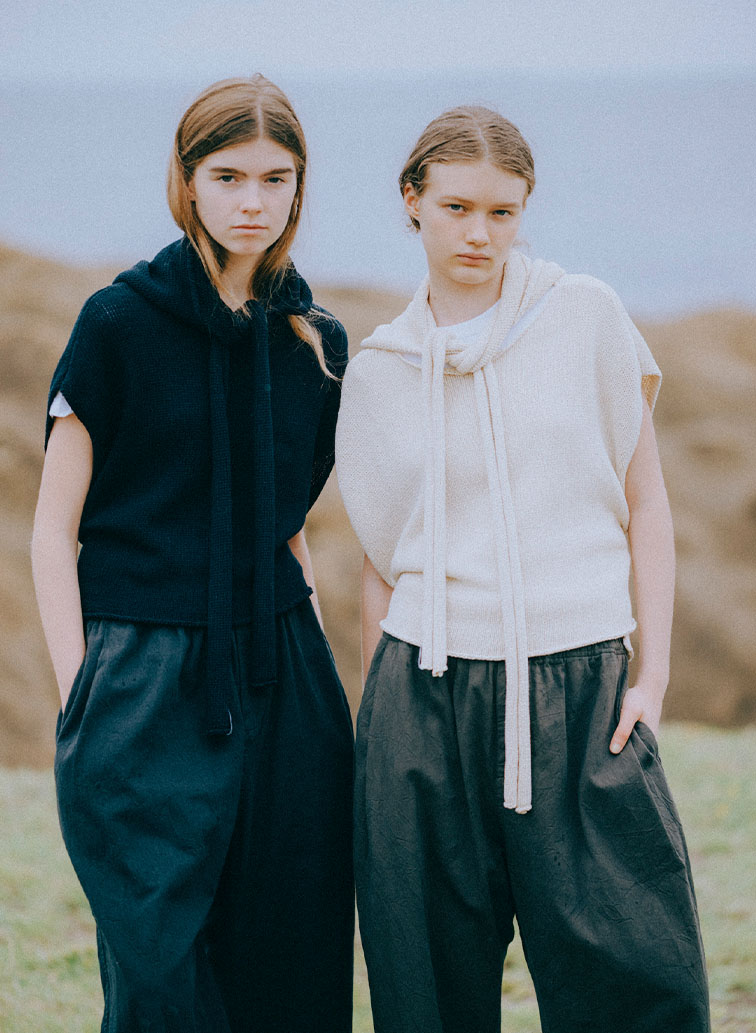 リボンニットベスト 詳細画像 Ivory 1