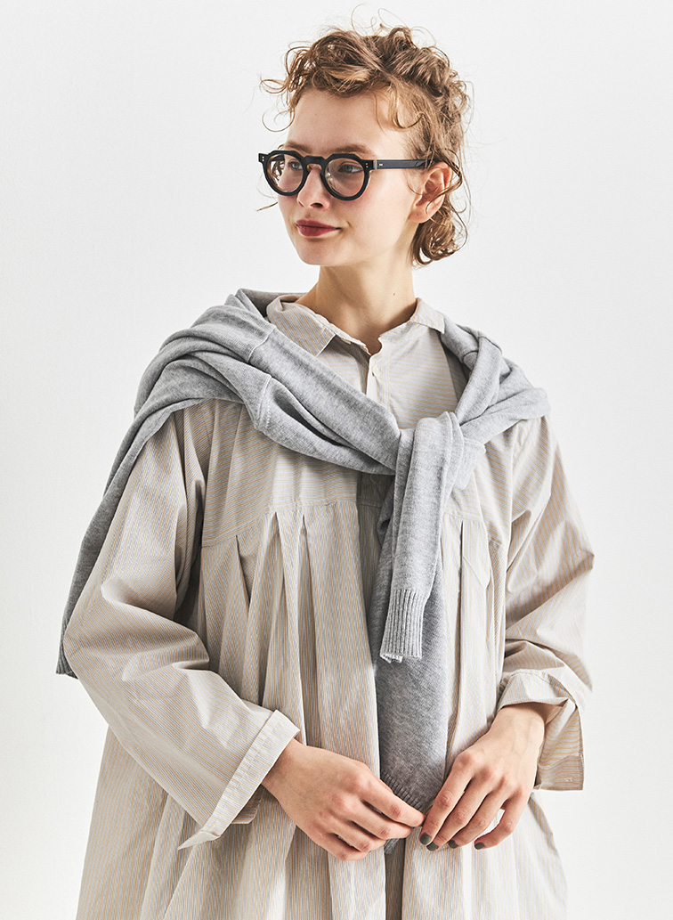 ストライプコクーンワンピース 詳細画像 Beige 1