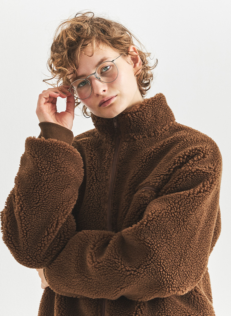 ユニセックス ジップアップフリース 詳細画像 Purple 4