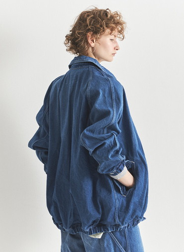 ユニセックス デニムブルゾン 詳細画像 Indigo 5