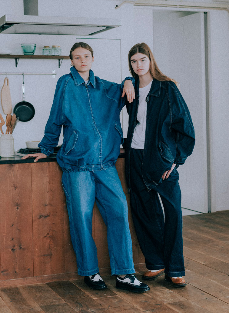 ユニセックス デニムブルゾン 詳細画像 Indigo 9