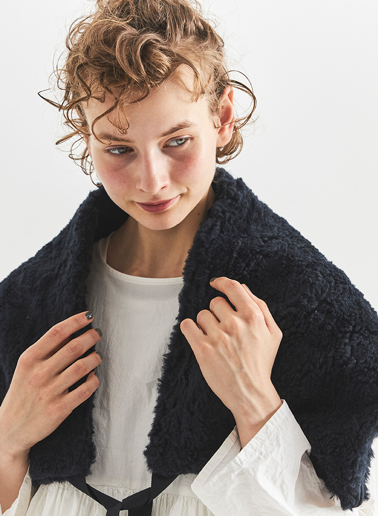 リネンウールショール 詳細画像 Beige 1