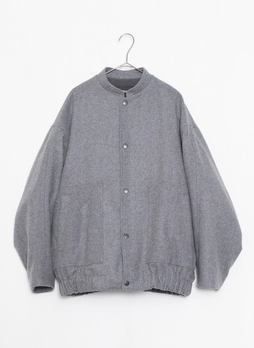 ウールフラノブルゾン 詳細画像 Gray 1