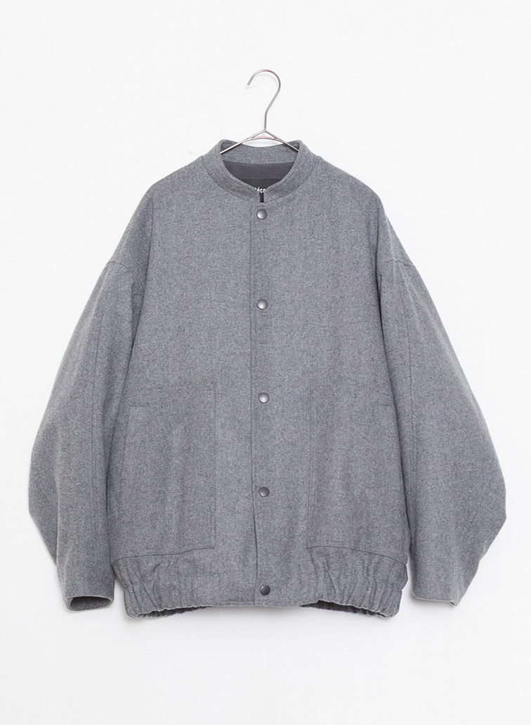 ウールフラノブルゾン 詳細画像 Gray 1