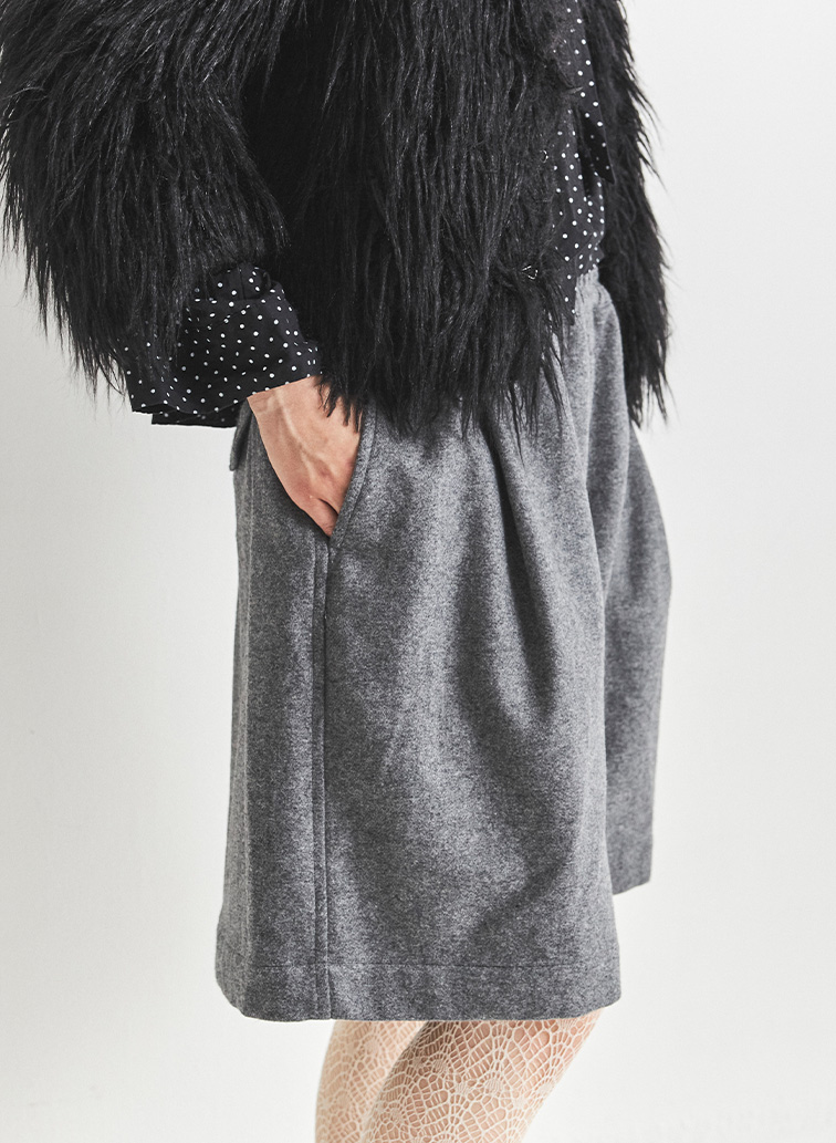 ウールフラノショーツ 詳細画像 Gray 2