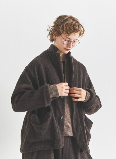 ウールテーラードジャケット 詳細画像 Brown 1