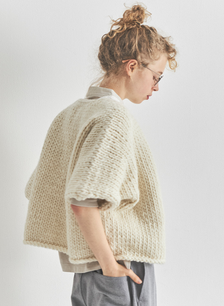 ドルマンニットカーディガン 詳細画像 Ivory 5