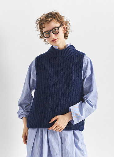 ニットベスト 詳細画像 Brown 1