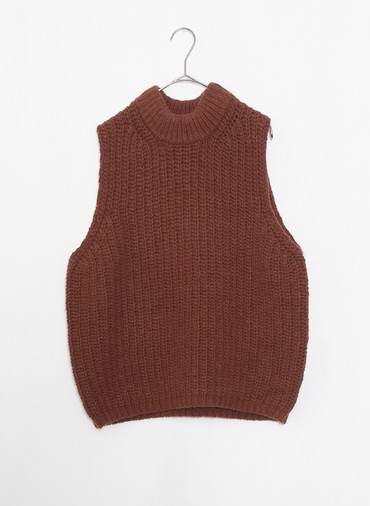 ニットベスト 詳細画像 Brown 1