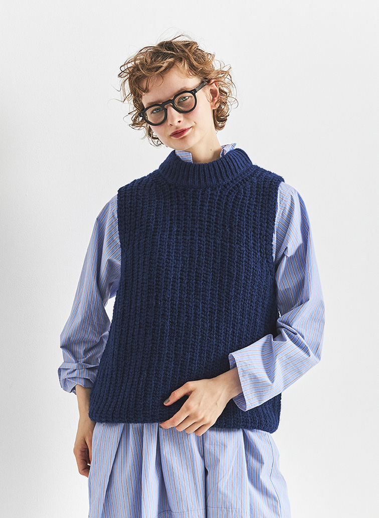 ニットベスト 詳細画像 Brown 1