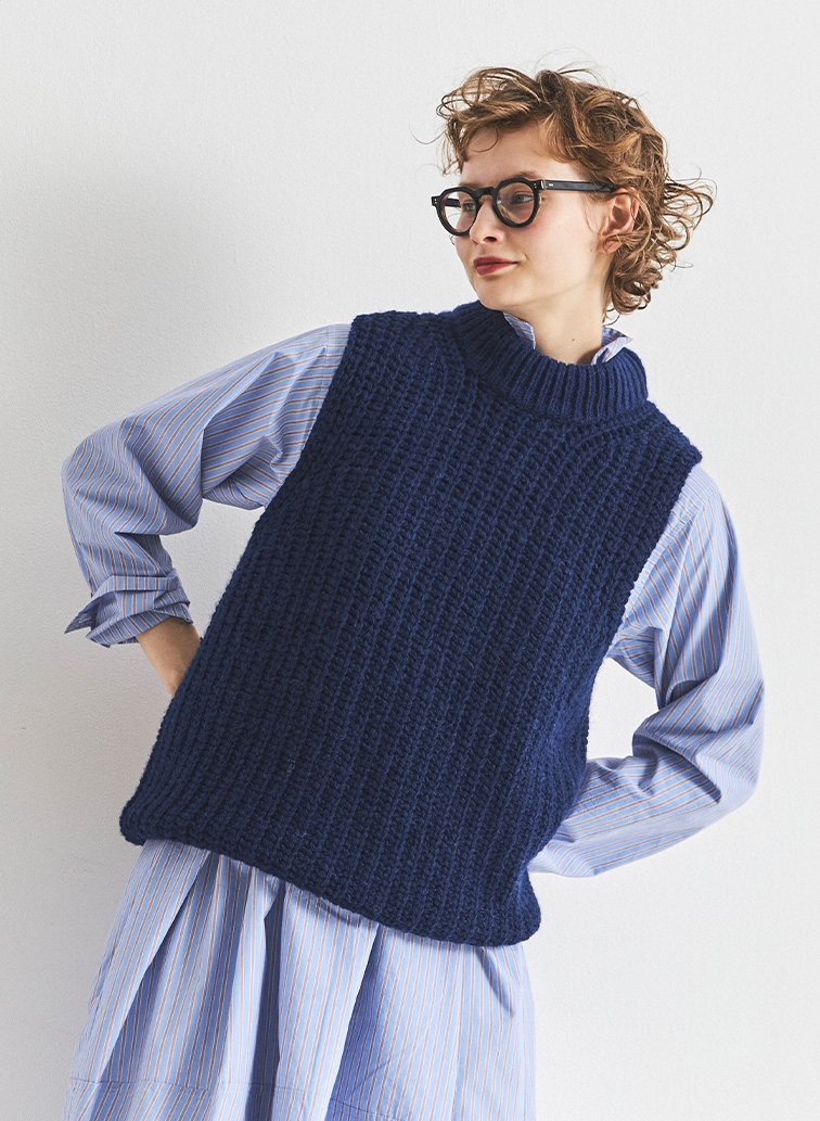 ニットベスト 詳細画像 Brown 3