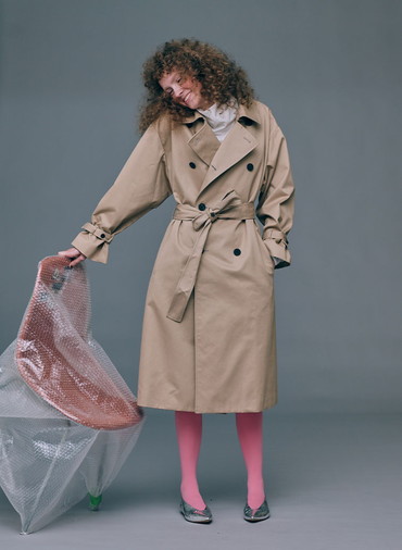 WEST POINT OVERSIZED TRENCH COAT 詳細画像 Beige 2