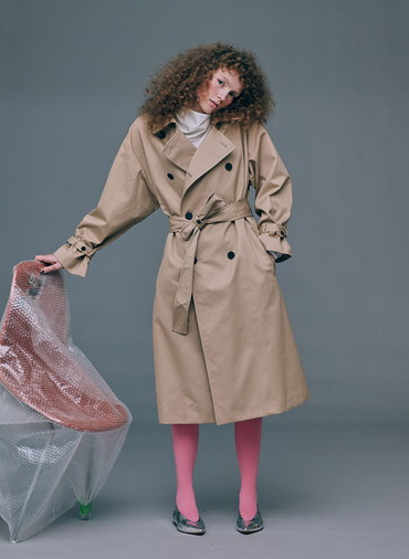 WEST POINT OVERSIZED TRENCH COAT 詳細画像 Beige 4