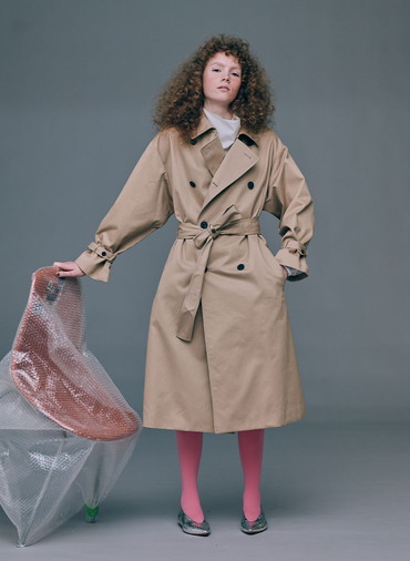 WEST POINT OVERSIZED TRENCH COAT 詳細画像 Beige 5