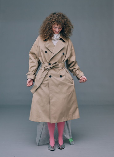 WEST POINT OVERSIZED TRENCH COAT 詳細画像 Beige 8