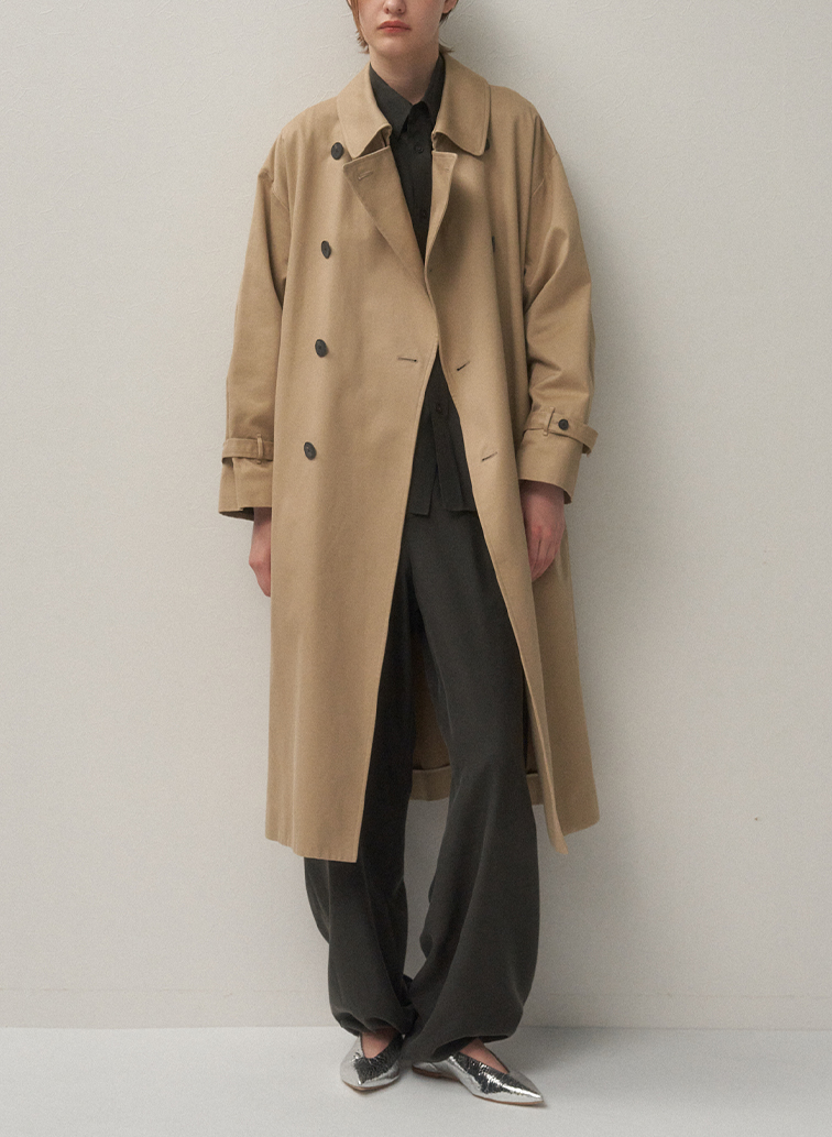 WEST POINT OVERSIZED TRENCH COAT 詳細画像 Beige 2