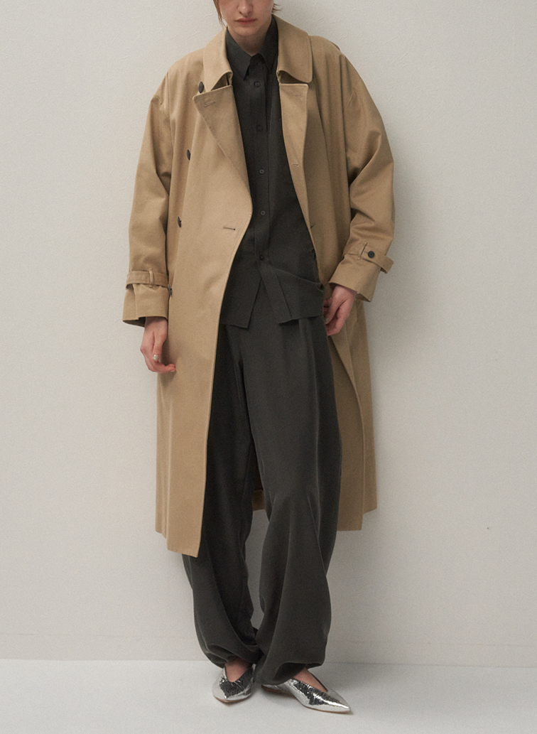 WEST POINT OVERSIZED TRENCH COAT 詳細画像 Beige 3