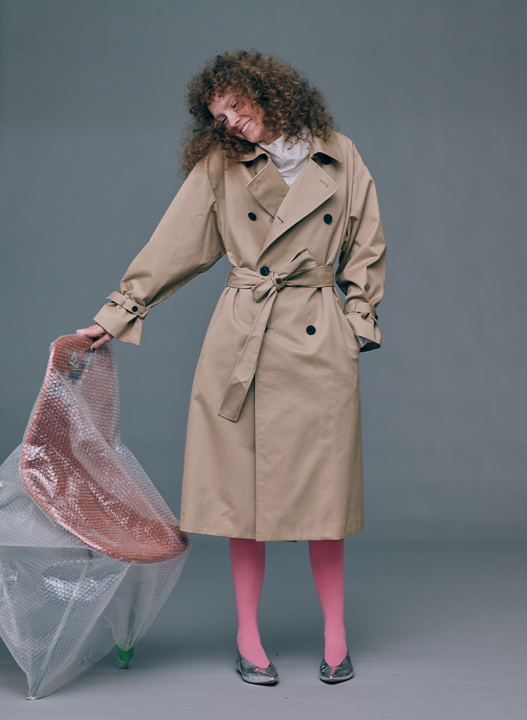 WEST POINT OVERSIZED TRENCH COAT 詳細画像 Beige 2