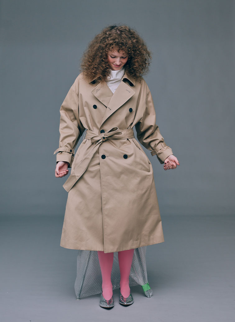 WEST POINT OVERSIZED TRENCH COAT 詳細画像 Beige 8
