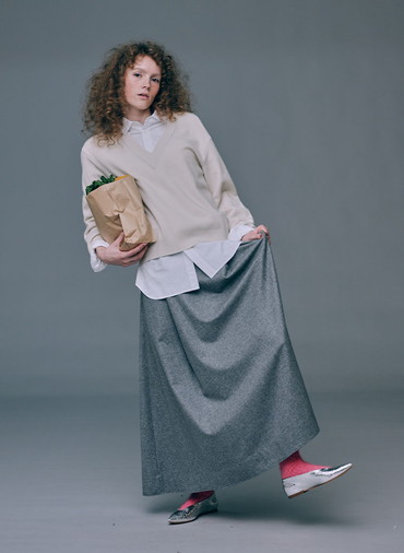 SUVIN BROAD WASHED SHIRT 詳細画像 White 5