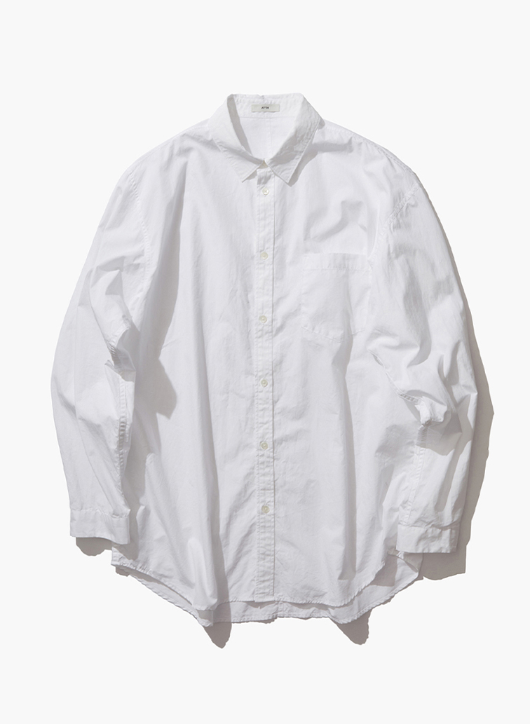 SUVIN BROAD WASHED SHIRT 詳細画像 White 1