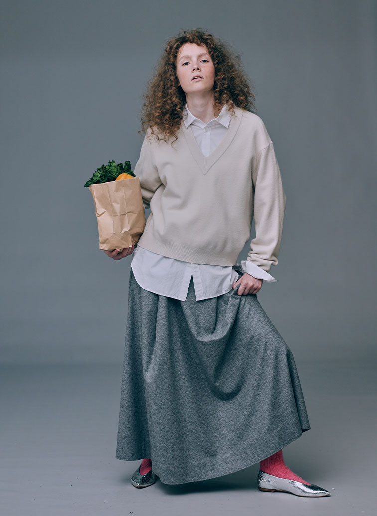 SUVIN BROAD WASHED SHIRT 詳細画像 White 4