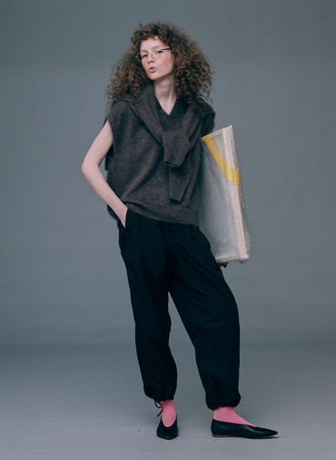 HAND DYED NYLON UTILITY PANTS 詳細画像 Brown 5