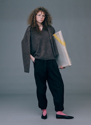 HAND DYED NYLON UTILITY PANTS 詳細画像 Brown 7