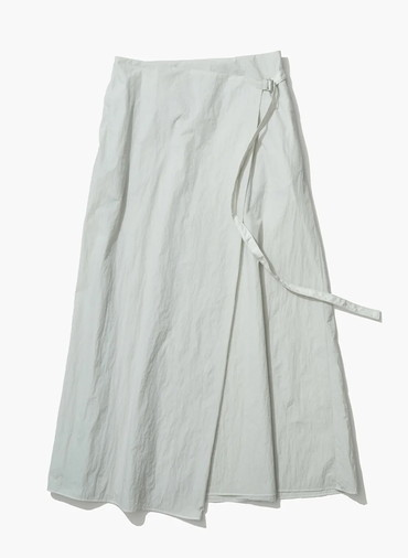 HAND DYED NYLON WRAPED SKIRT 詳細画像 Brown 8