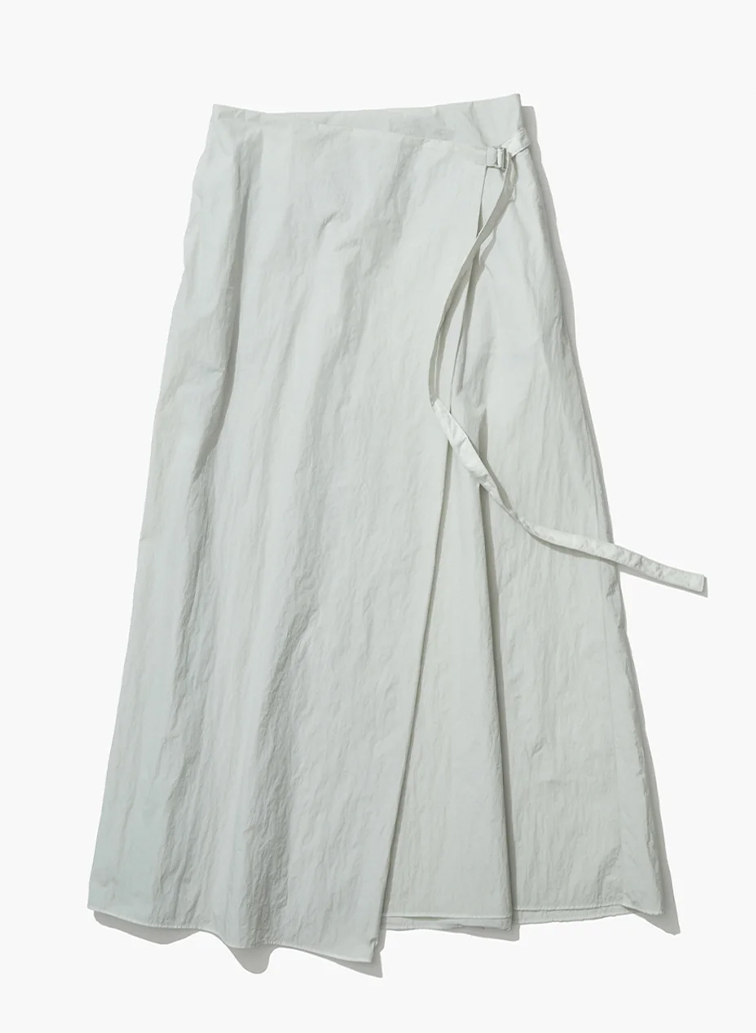 HAND DYED NYLON WRAPED SKIRT 詳細画像 Brown 8