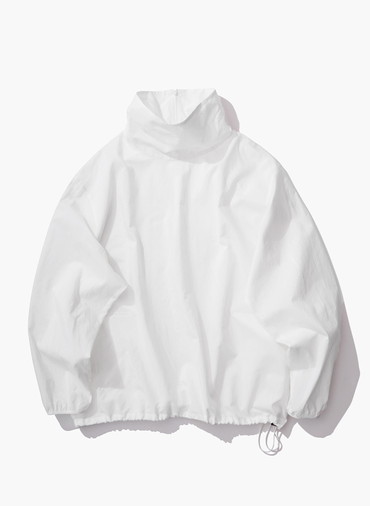 COTTON SILK LAWN HIGH NECK OVER SHIRT