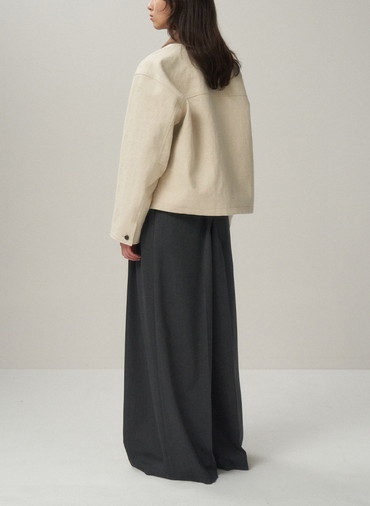 HEMP SUEDE HUNTING JACKET 詳細画像 Ivory 5