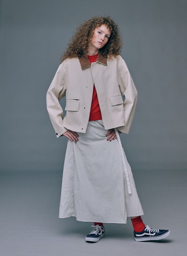 HEMP SUEDE HUNTING JACKET 詳細画像 Ivory 5