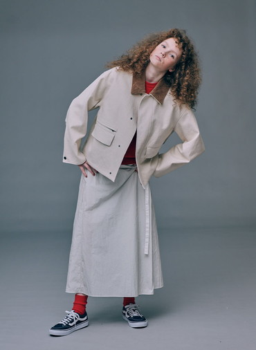 HEMP SUEDE HUNTING JACKET 詳細画像 Ivory 8