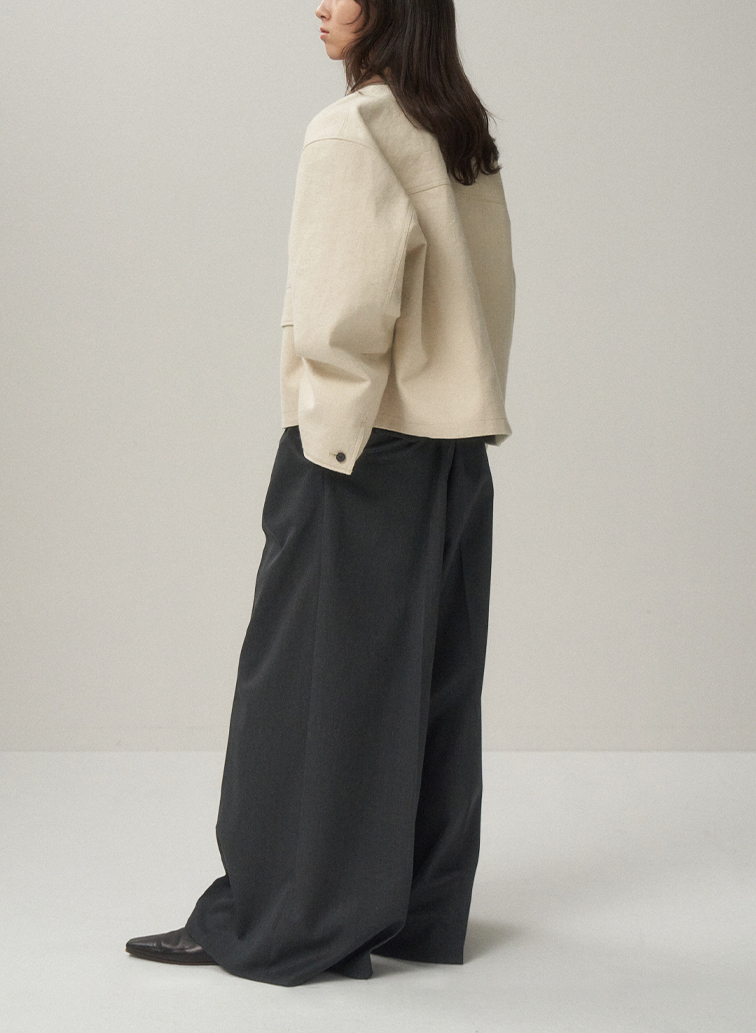 HEMP SUEDE HUNTING JACKET 詳細画像 Ivory 6