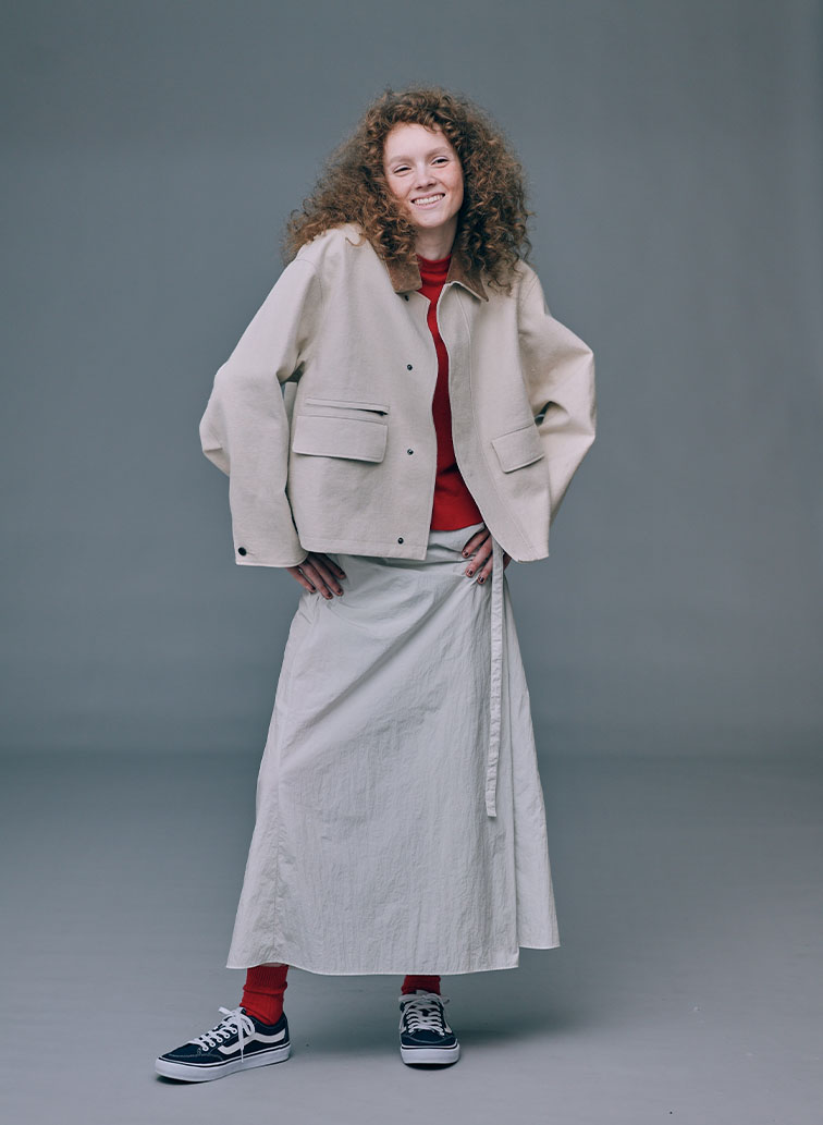 HEMP SUEDE HUNTING JACKET 詳細画像 Ivory 10