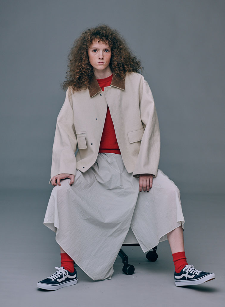 HEMP SUEDE HUNTING JACKET 詳細画像 Ivory 3