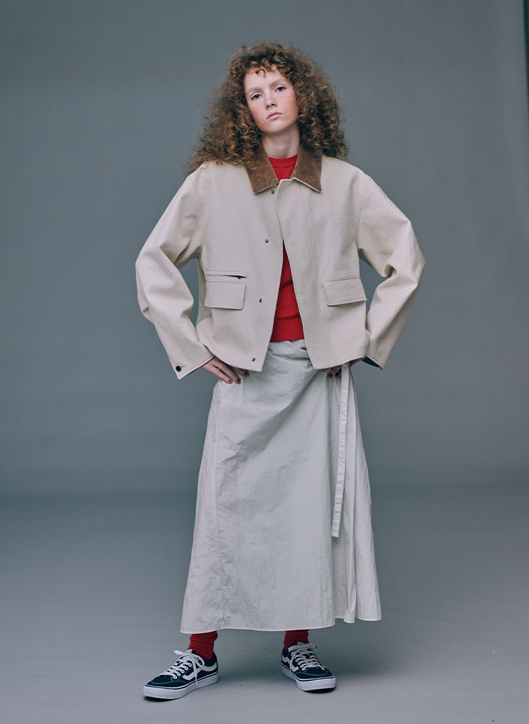 HEMP SUEDE HUNTING JACKET 詳細画像 Ivory 6