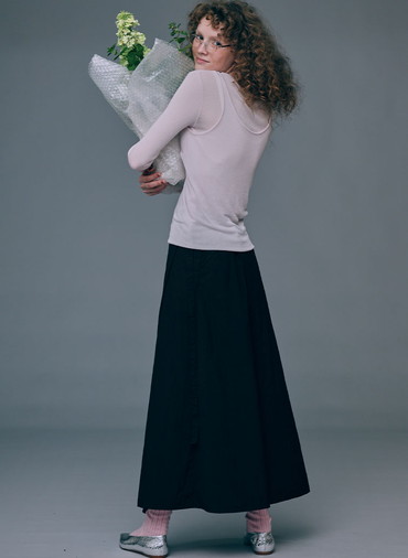 TENCEL SILK CIRCULER RIB CREW&TANK LAYERED 詳細画像 Pink 10