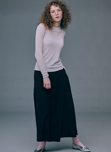 TENCEL SILK CIRCULER RIB CREW&TANK LAYERED 詳細画像 Pink 9