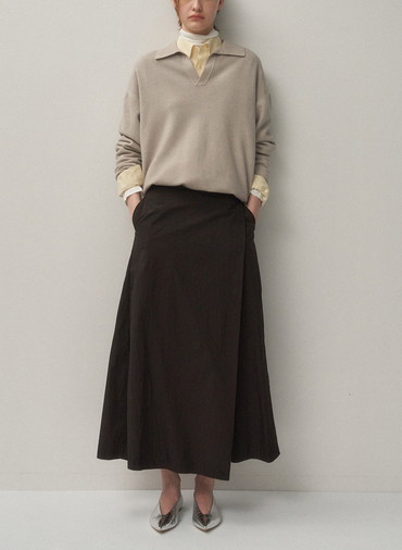 VINTAGE KNIT SKIPPER POLO SWEATER 詳細画像 Beige 2